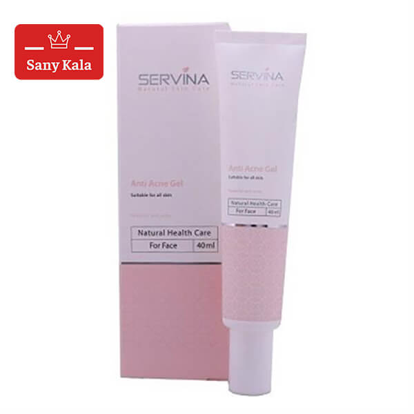 ژل ضد جوش صورت سروینا SERVINA مدل Anti Acne حجم 40 میلی لیتر