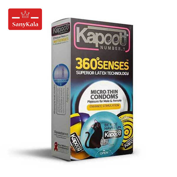 کاندوم تحریک کننده کاپوت مدل 360 Senses