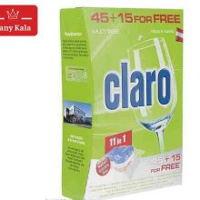 قرص ظرفشویی کلارو مدل 11in1 بسته 60 عددی